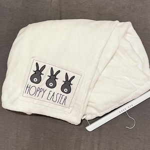 Rae Dunn PLUSH Throw Hoppy Easter